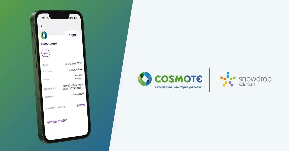 Cosmote introduces enriched transactions with Snowdrop API