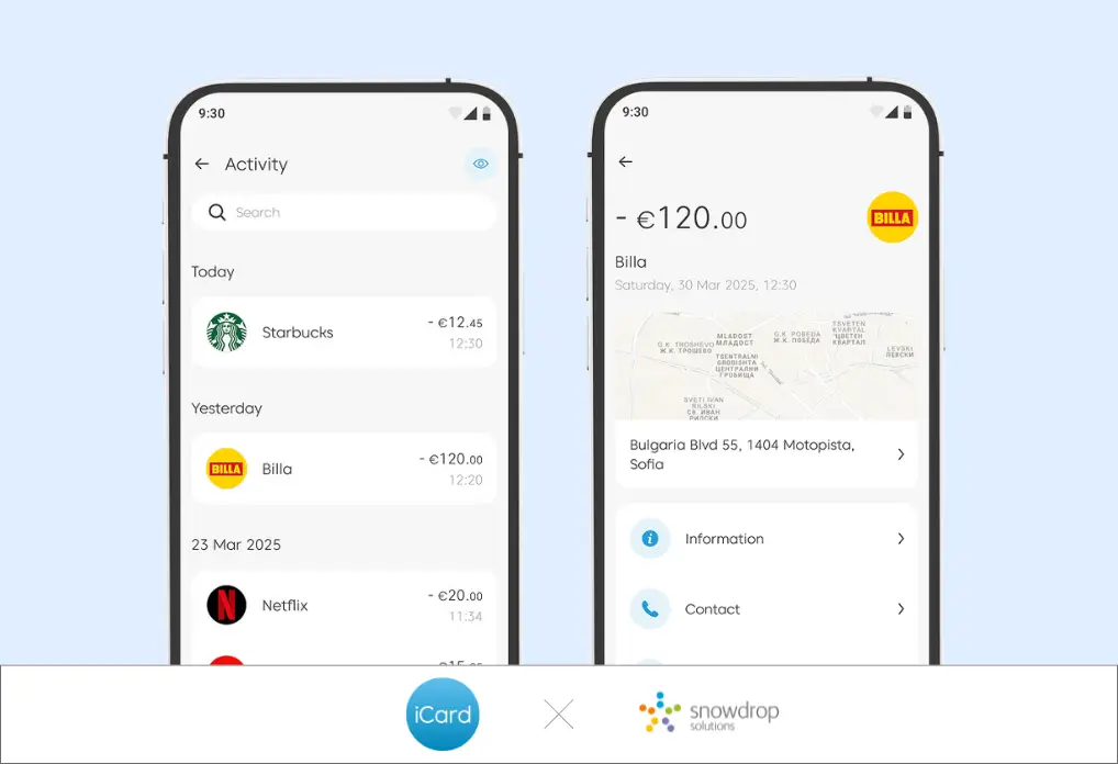 Transaction enrichment solution for iCard
