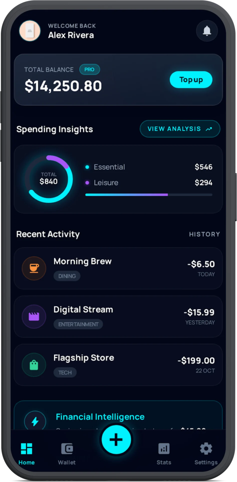 Next generation digital banking app