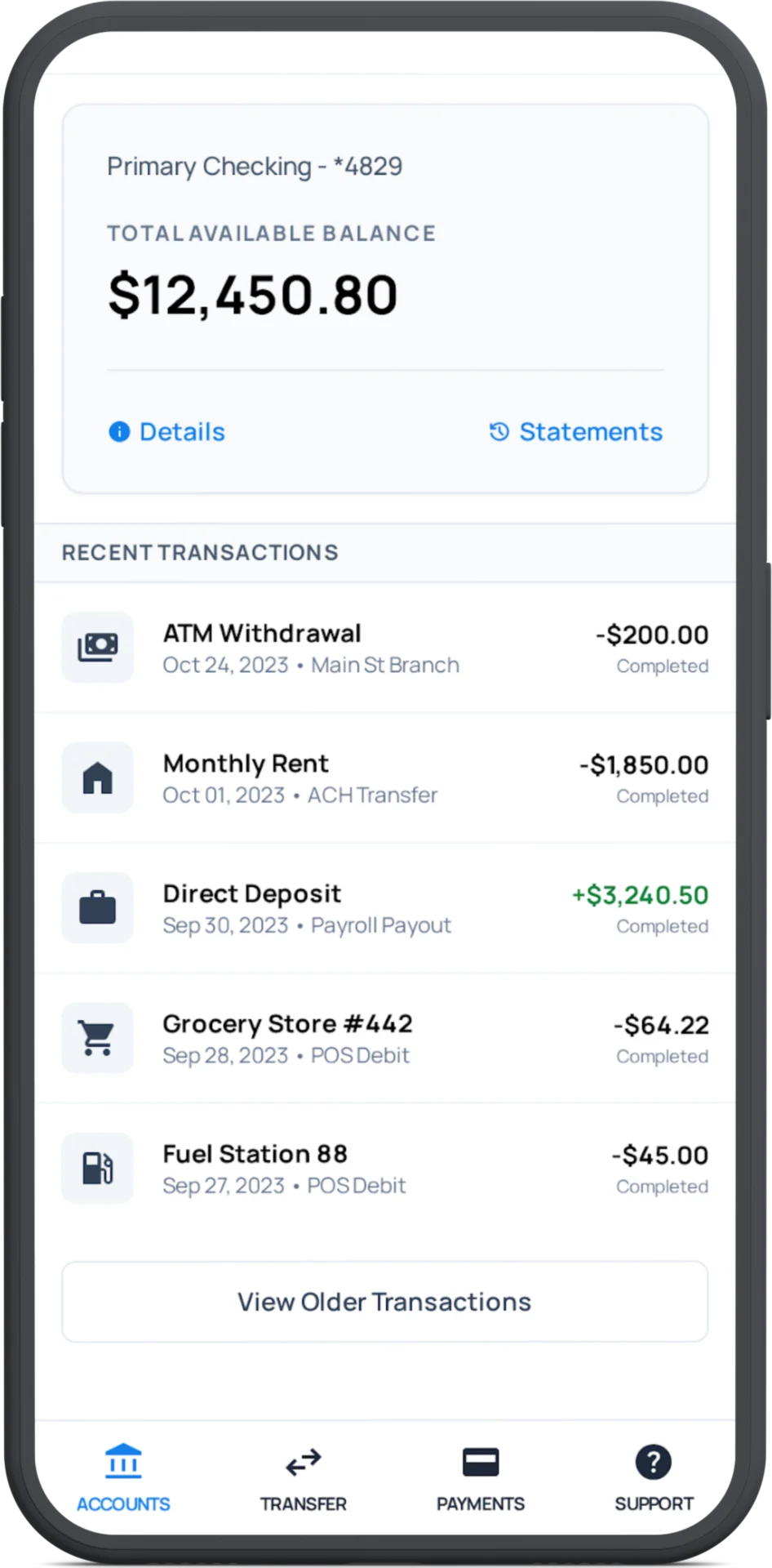Traditional Banking App
